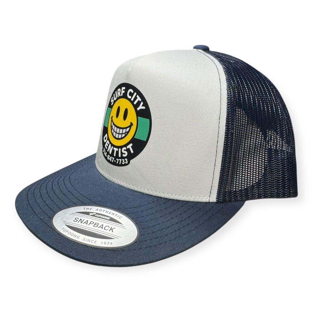 Surf City Dentist Adjustable Snapback Hat Mesh Back OSFM - Picture 2 of 5